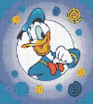 Schema punto croce Paperino (7)